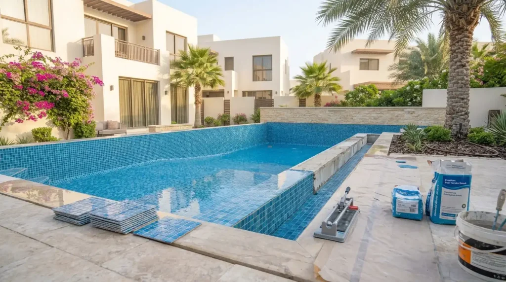 Swimming pool renovation and resurfacing in Dubai by MasterMaint