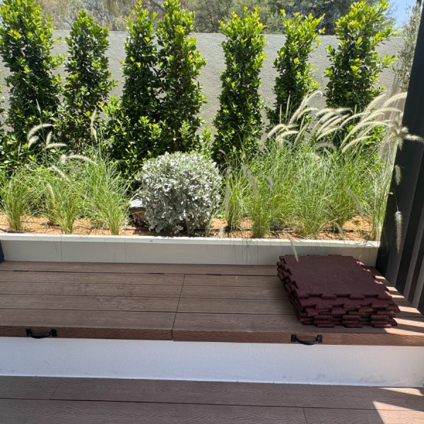 GRC planter landscape elements Dubai garden